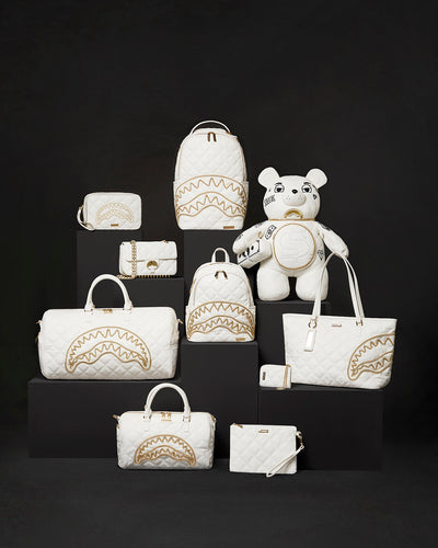 SPRAYGROUND RIVIERIA WHITE GOLD WALLET
