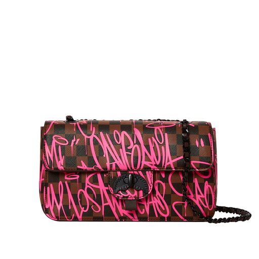 SPRAYGROUND SHARKS IN NY TURN-LOCK HANDBAG
