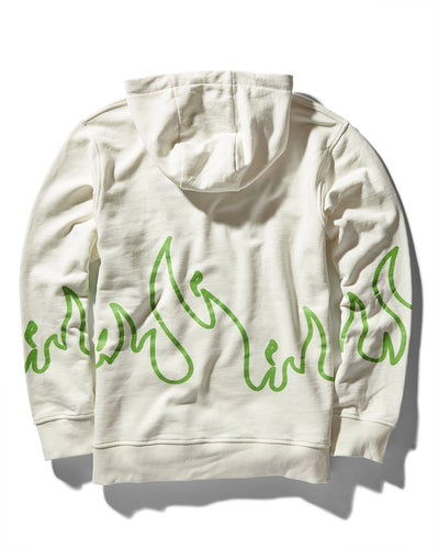 FIRE HOODY (WHITE)