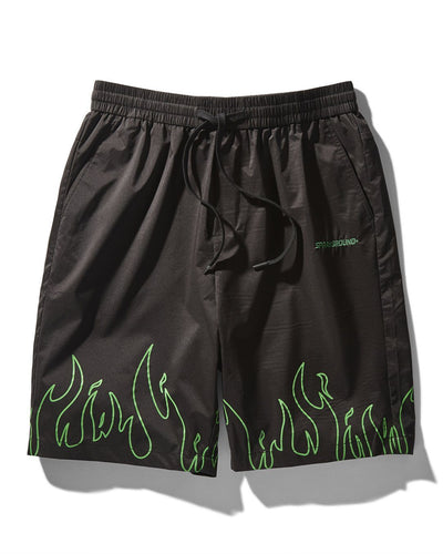 FIRE SHORTS (BLACK)