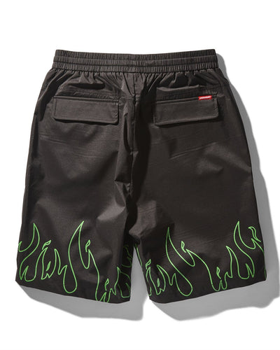 FIRE SHORTS (BLACK)