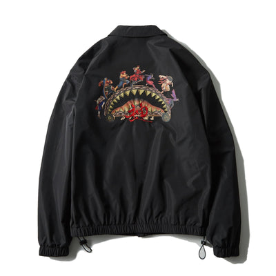 SPRAYGROUND JACKET STREET FIGHTER VILLIANS ON THE RUN BLACK