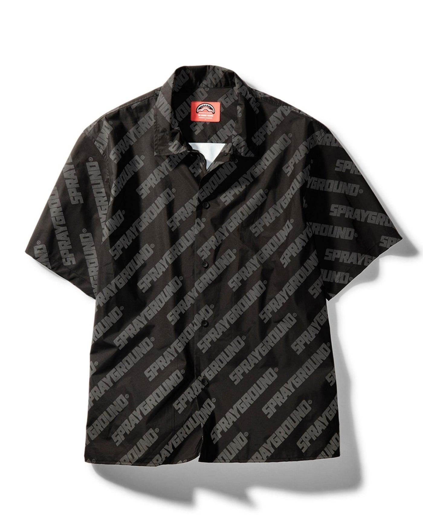 SPRAYGROUND REFLECTIVE STRIPE BUTTON DOWN BLK