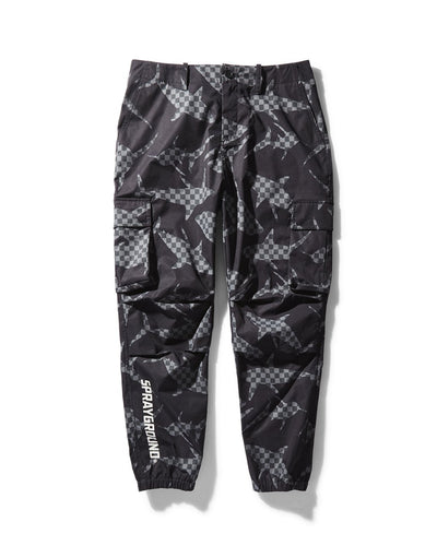 SHARK CHECK WINDBREAKER JOGGER (BLACK)