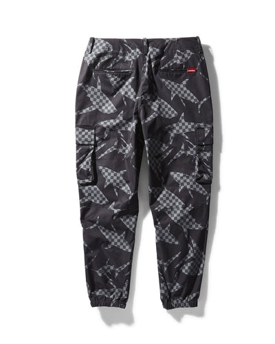 SHARK CHECK WINDBREAKER JOGGER (BLACK)