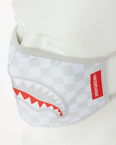 SPRAYGROUND FORM-FITTING MASK SHARKS IN PARIS (WHITE)