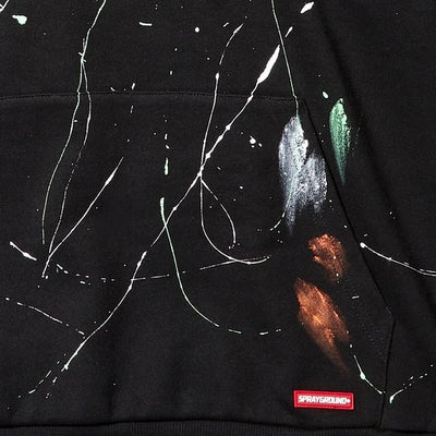 PAINT SPLAT HOODIE BLACK