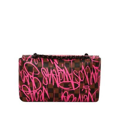 SPRAYGROUND SHARKS IN NY TURN-LOCK HANDBAG