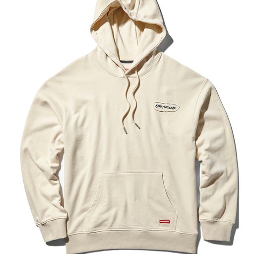 SPRAYGROUND RIPPED MONEY BEAR HOODIE PULLOVER KHAKI