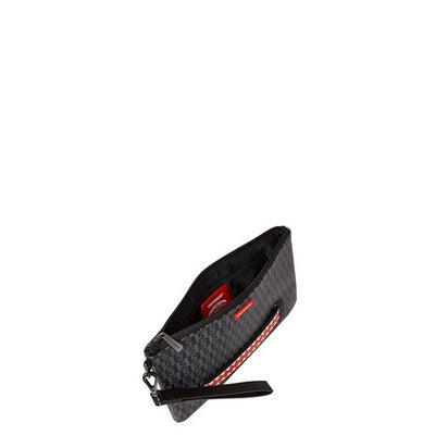 SPRAYGROUND MONEY CHECK GREY CROSS-OVER CLUTCH