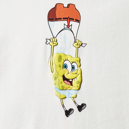 SPRAYGROUND SPONGEBOB ON THE WALL TSHIRT WHITE