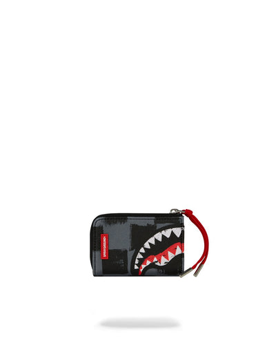 SPRAYGROUND SHARKS IN PARIS PAINT GREY WALLET