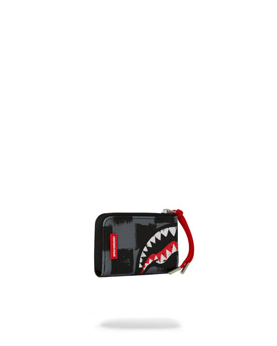SPRAYGROUND SHARKS IN PARIS PAINT GREY WALLET
