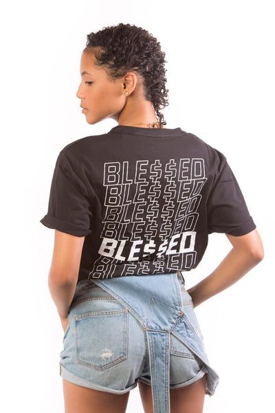 SPRAYGROUND T- Shirts Blessed  Black