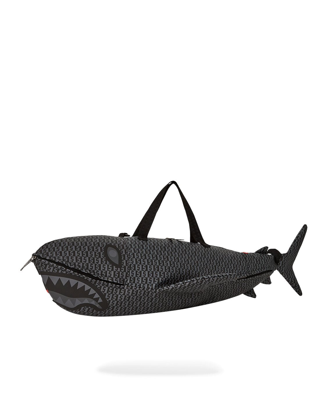 SPLIT INFINITY CHECK SHARK-SHAPED-DUFFLE