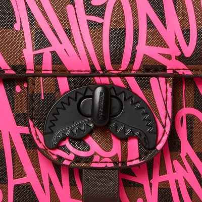SPRAYGROUND SHARKS IN NY TURN-LOCK HANDBAG