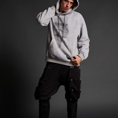 SPRAYGROUND STORM TROOPER RHINESTONE HEAD HOODIE