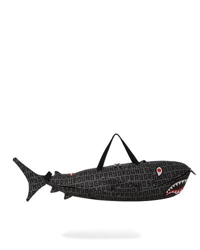 SPLIT INFINITY CHECK SHARK-SHAPED-DUFFLE