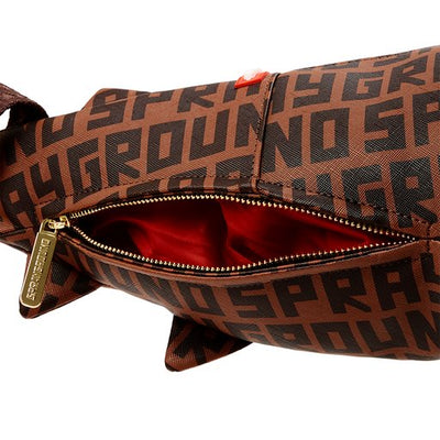 SPRAYGROUND INFINITI CHECK SHARK DUFFLE