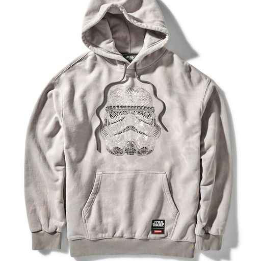 SPRAYGROUND STORM TROOPER RHINESTONE HEAD HOODIE