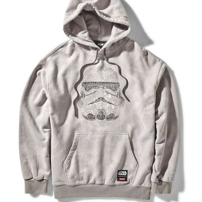 STORM TROOPER RHINESTONE HEAD HOODIE