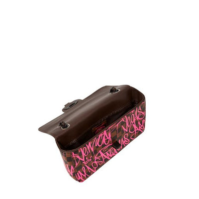 SPRAYGROUND SHARKS IN NY TURN-LOCK HANDBAG
