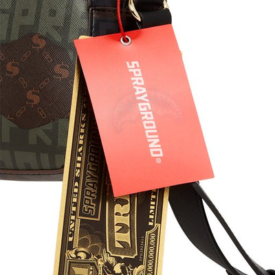 SPRAYGROUND CAMO BRANDED MAN PURSE