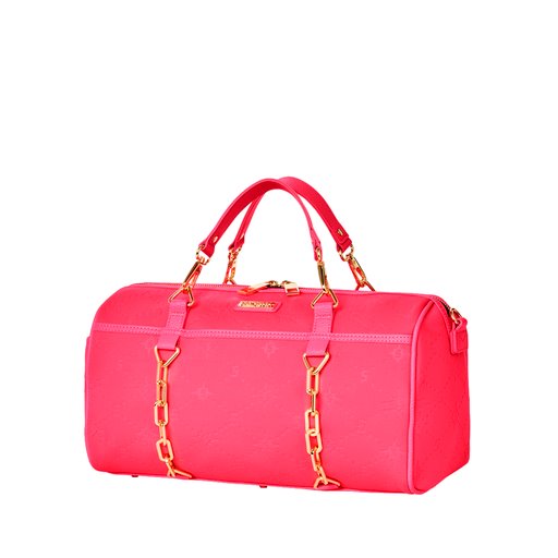 SPRAYGROUND PINK EMBOSSED DUFFLE
