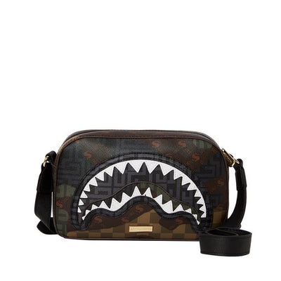 SPRAYGROUND CAMO BRANDED MAN PURSE