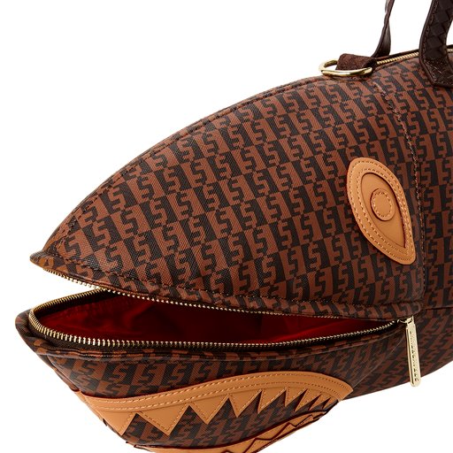 SPRAYGROUND INFINITI CHECK SHARK DUFFLE