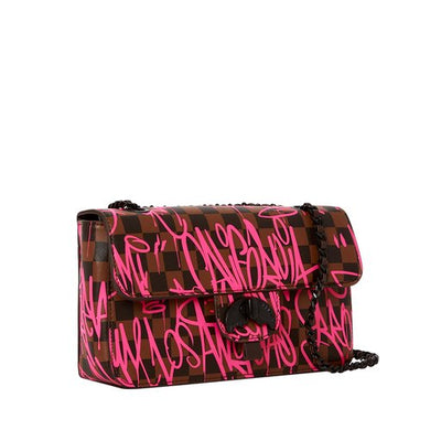 SPRAYGROUND SHARKS IN NY TURN-LOCK HANDBAG