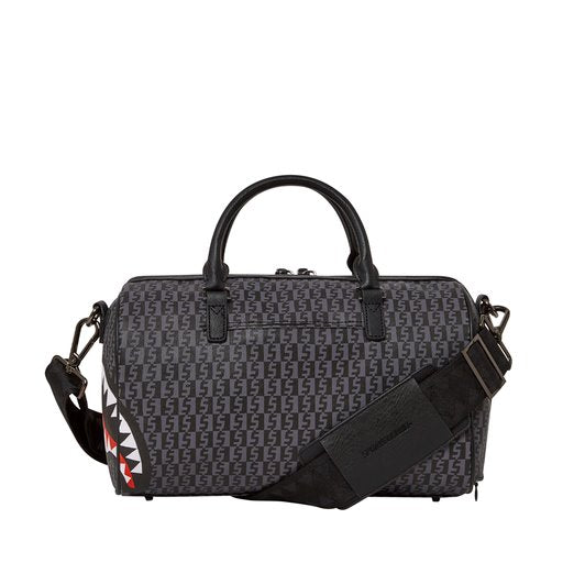 SPRAYGROUND MONEY CHECK GREY MINI DUFFLE