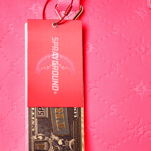 SPRAYGROUND PINK EMBOSSED TOTE