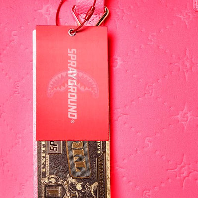 SPRAYGROUND PINK EMBOSSED TOTE