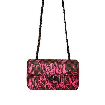 SPRAYGROUND SHARKS IN NY TURN-LOCK HANDBAG