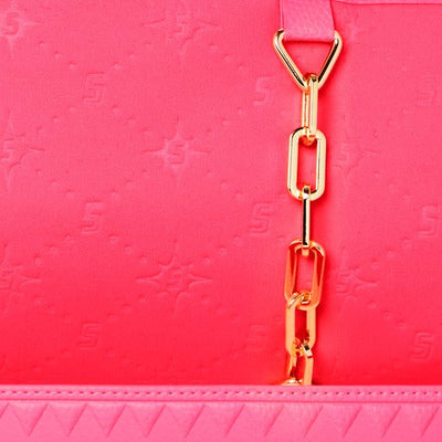 SPRAYGROUND PINK EMBOSSED DUFFLE