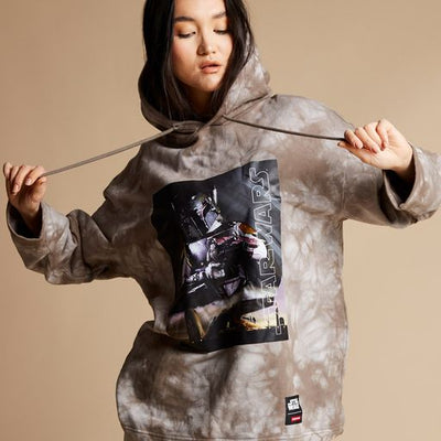 SPRAYGROUND MANDALORIAN HOODIE PULLOVER BROWN