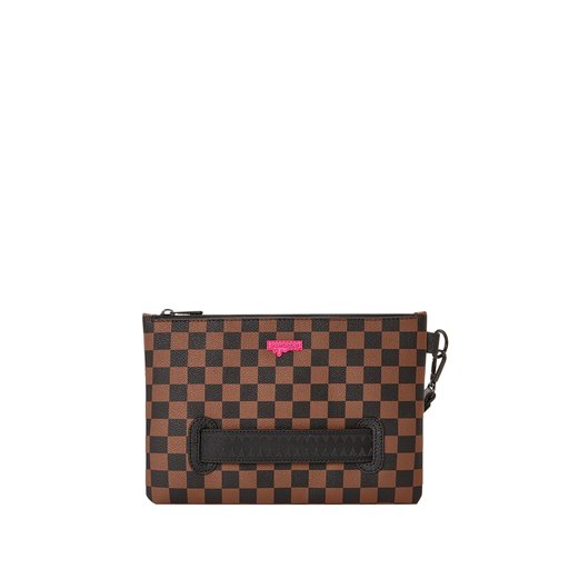 SPRAYGROUND PINK DRIPPIN SHARKS CROSS-OVER CLUTCH