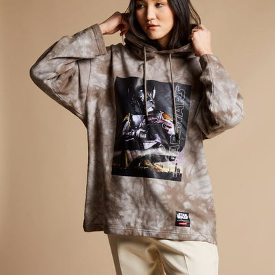 SPRAYGROUND MANDALORIAN HOODIE PULLOVER BROWN