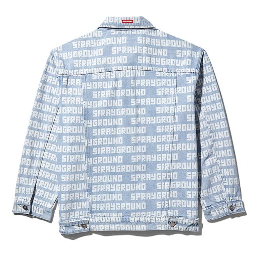 SPRAYGROUND SG LOGO DENIM JACKET LIGHT BLUE