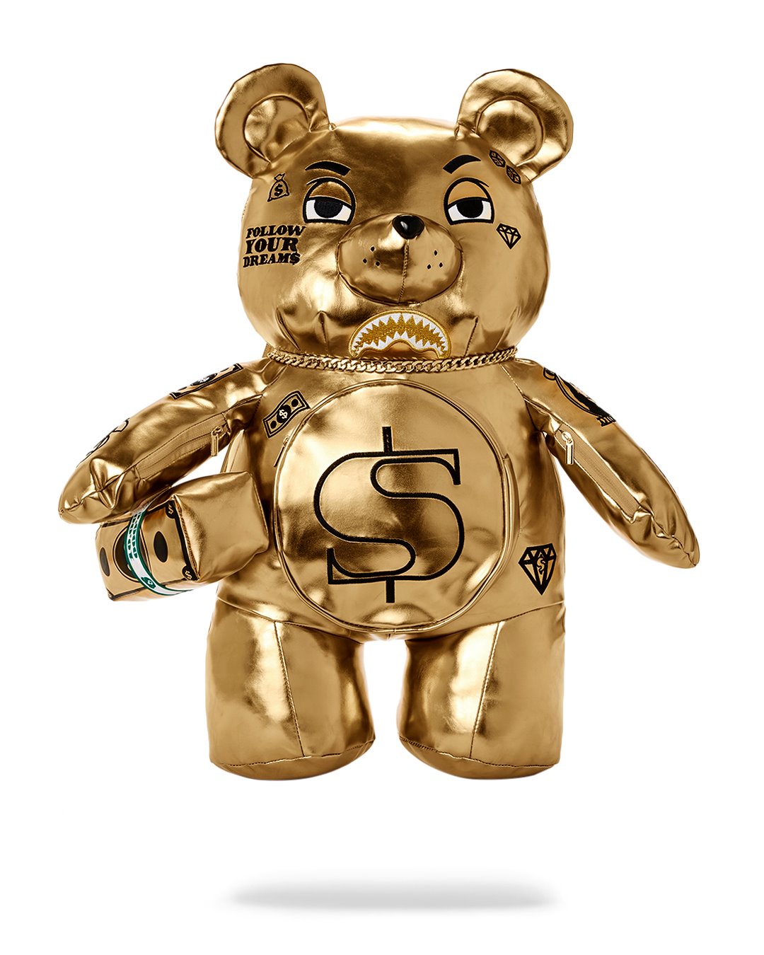 SPRAYGROUND GOLDEN TEDDYBEAR