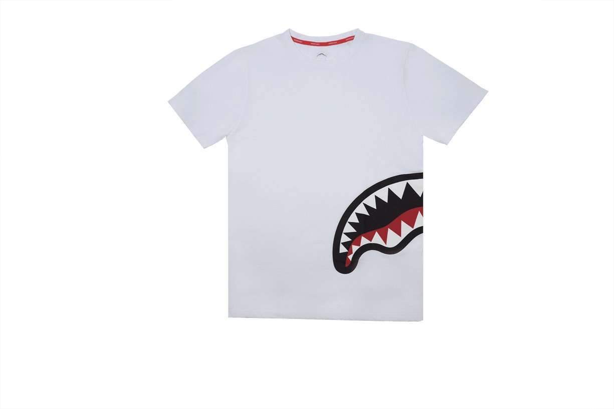 SPRAYGROUND Tshirt SHARK BY SIDE White