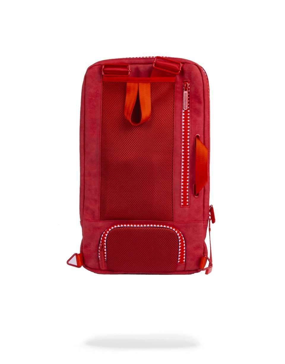 SPRAYGROUND LAPTOP BAG SHARK SMARTPACK (RED SEUEDE)