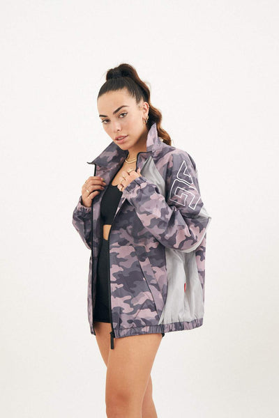 SPRAYGROUND WINDBREAKER SHARK CHECK (PURPLE)