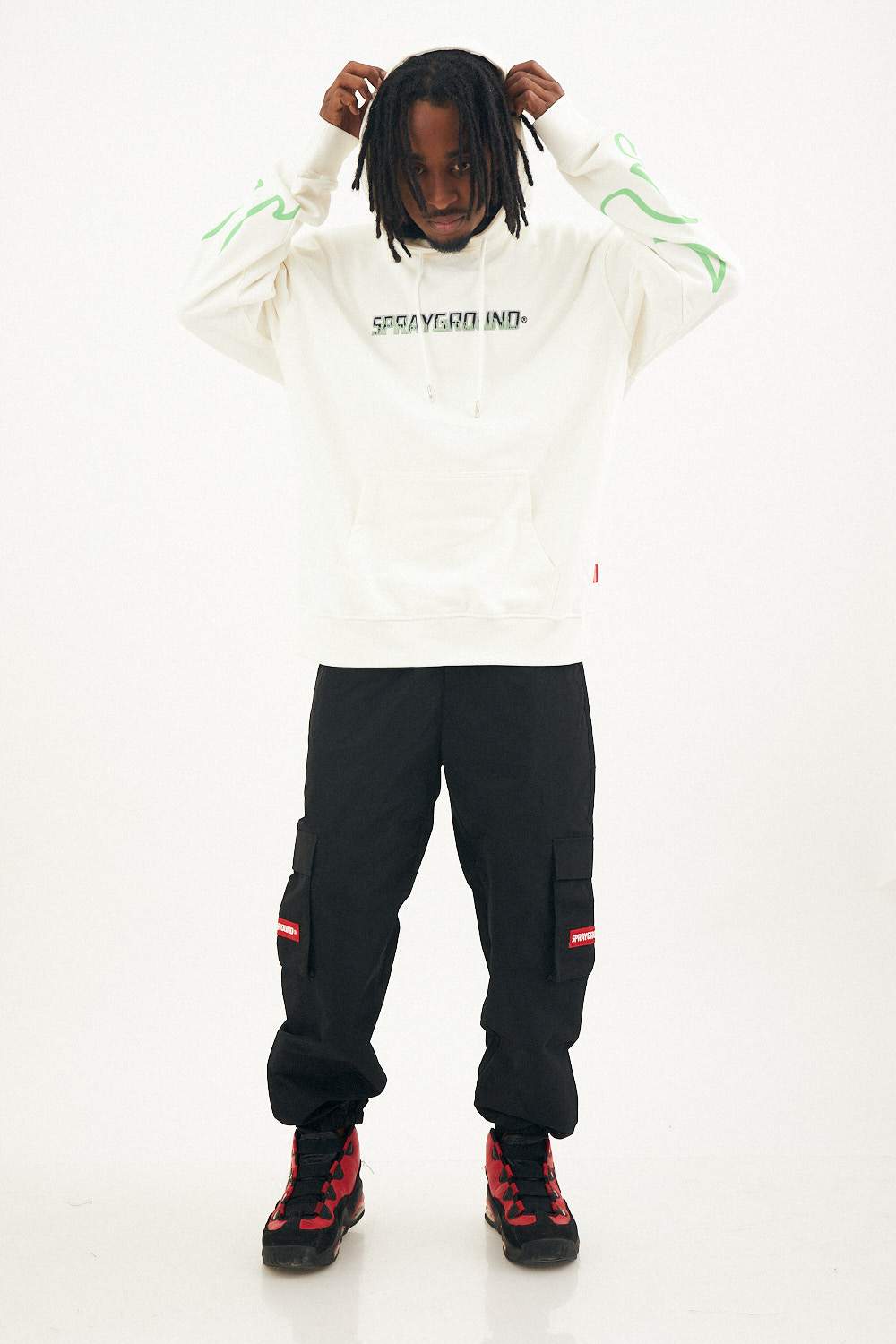 FIRE HOODY (WHITE)