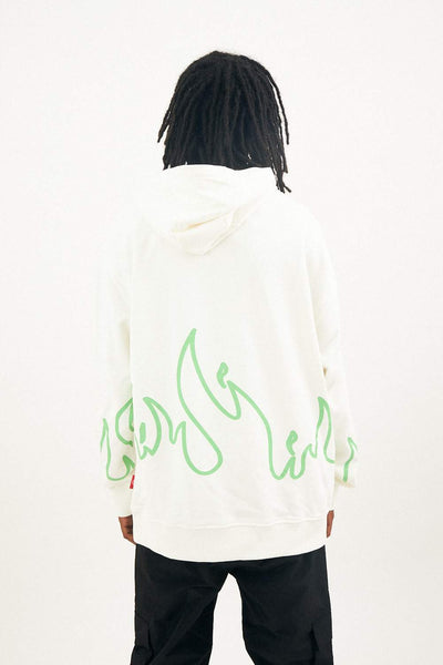 FIRE HOODY (WHITE)