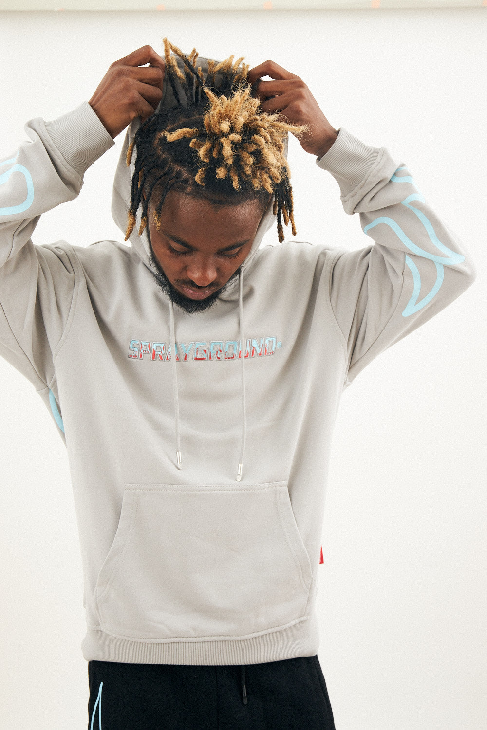 SPRAYGROUND HOODY FIRE (GREY)