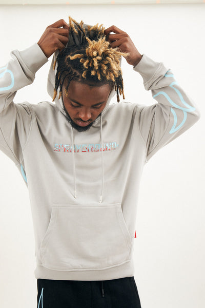 SPRAYGROUND HOODY FIRE (GREY)