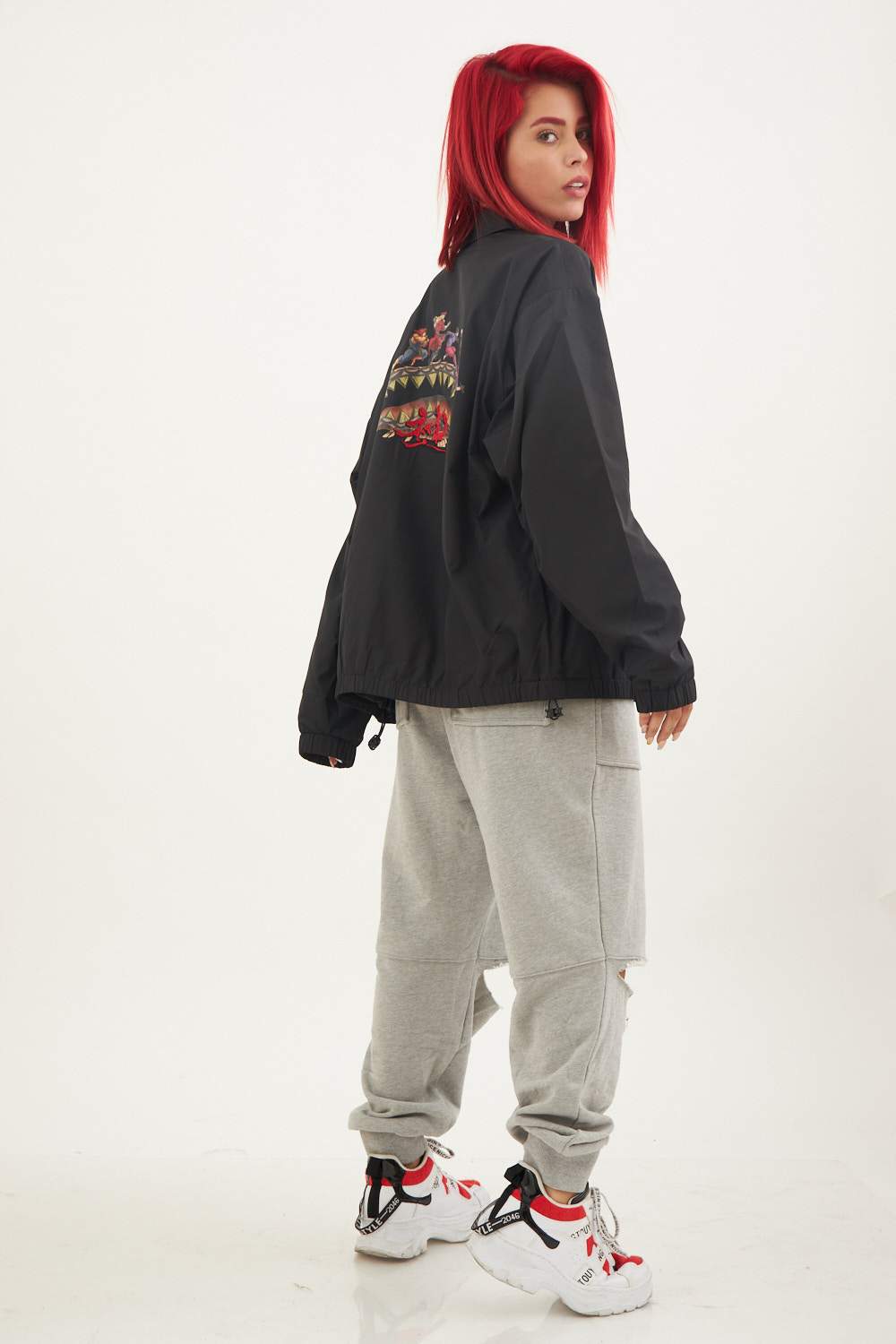SPRAYGROUND JACKET STREET FIGHTER VILLIANS ON THE RUN BLACK