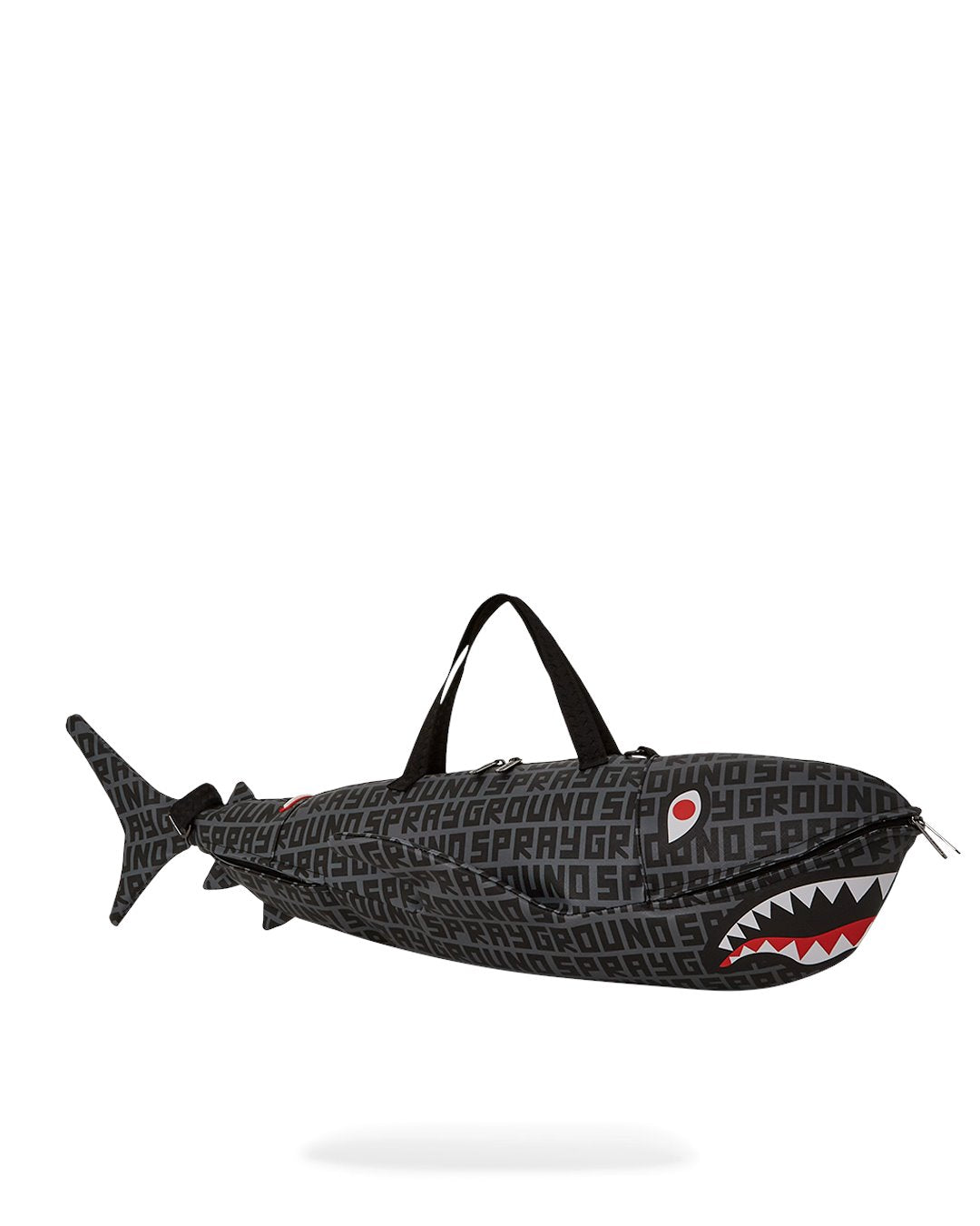 SPLIT INFINITY CHECK SHARK-SHAPED-DUFFLE